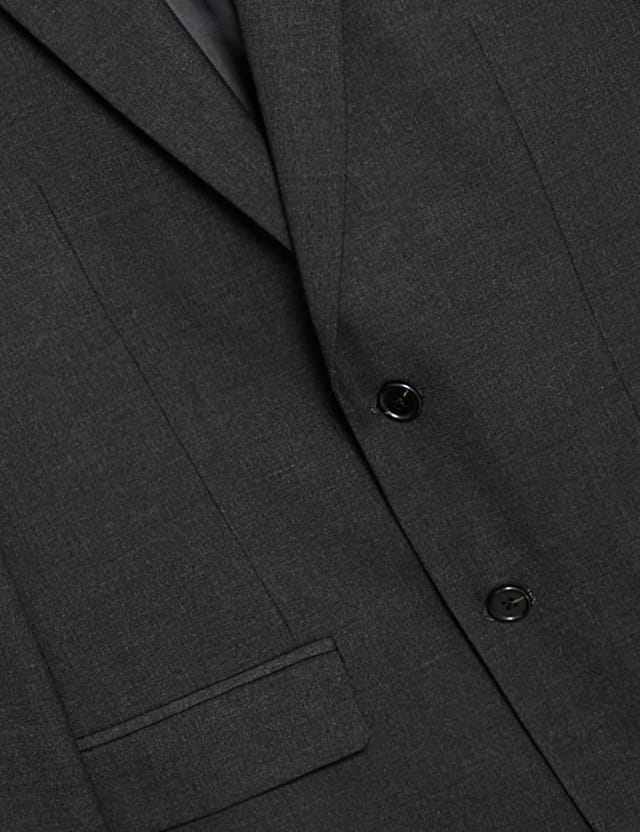 Marks & Spencer M&S Regular Fit Stretch Suit Jacket Charcoal - 2