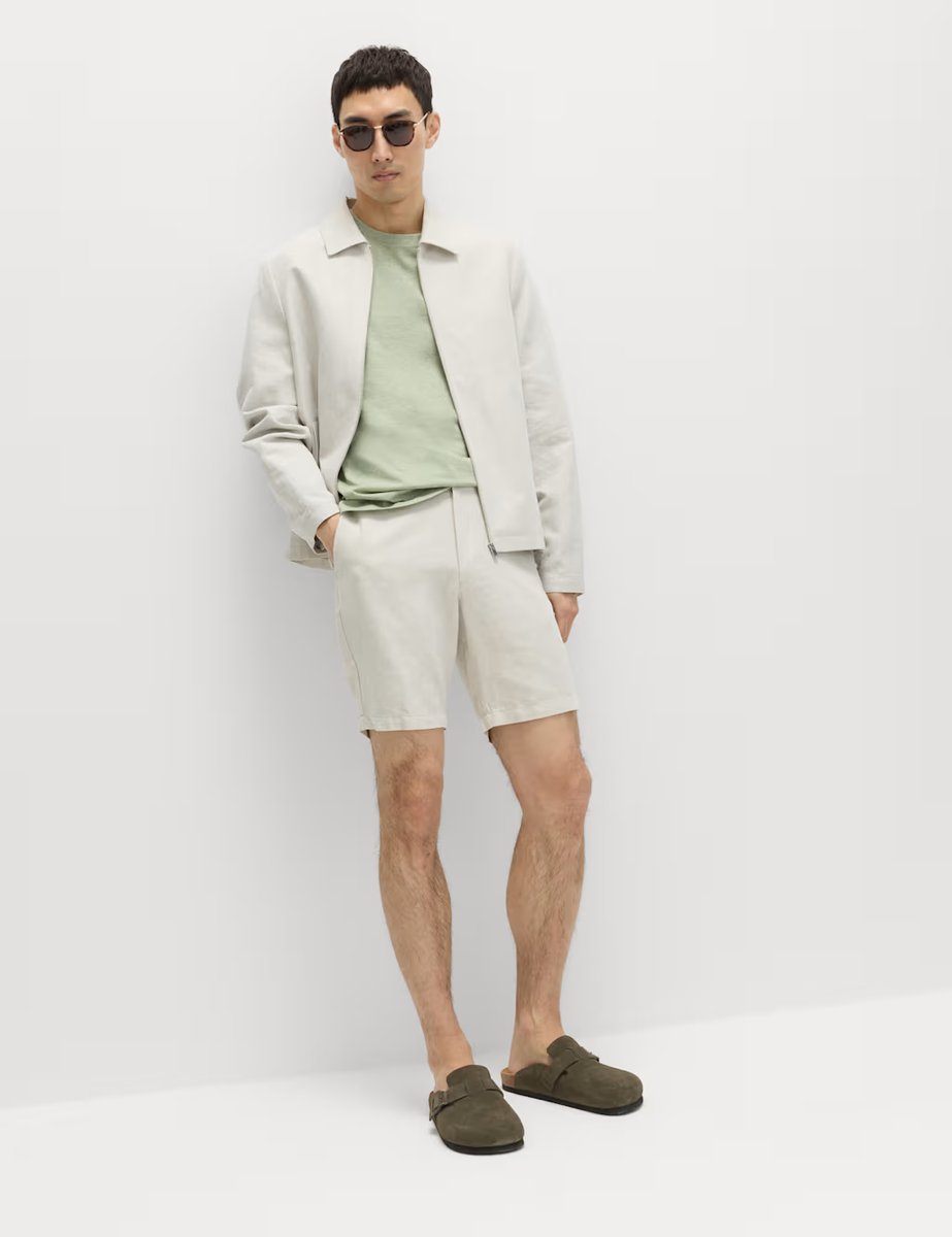 Marks & Spencer M&S Regular Fit Pure Cotton Crew Neck T-Shirt Pistachio - 4