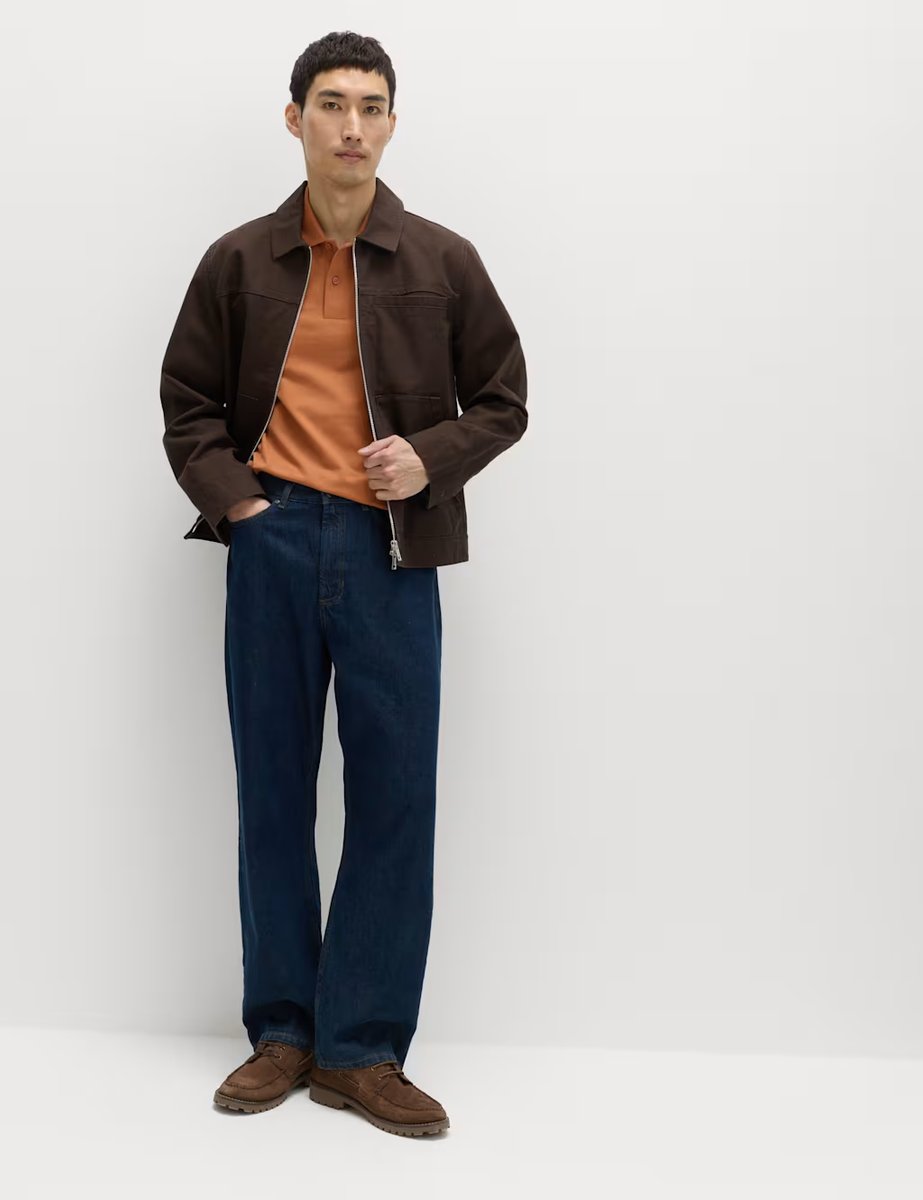 Marks & Spencer M&S Ultimate Regular Fit Pique Polo Shirt Burnt Orange - 4