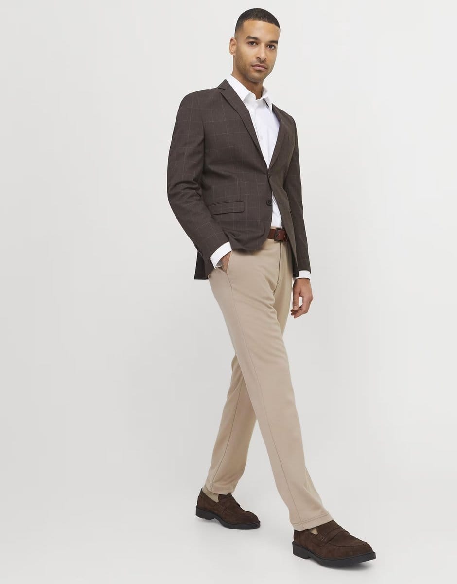 ASOS Jack & Jones Chino trousers in crockery - 1