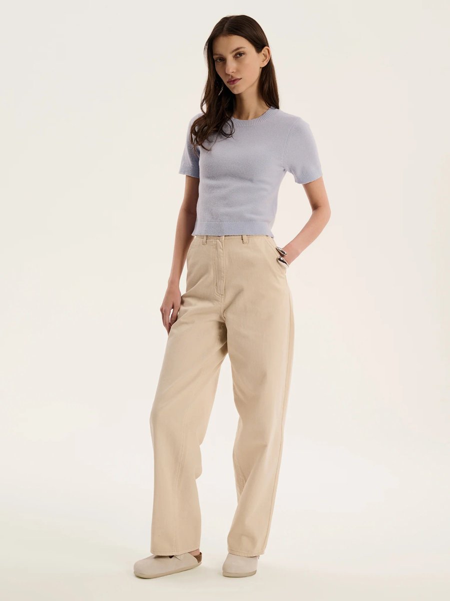 OMNES Lexi Top in Light Blue - 2