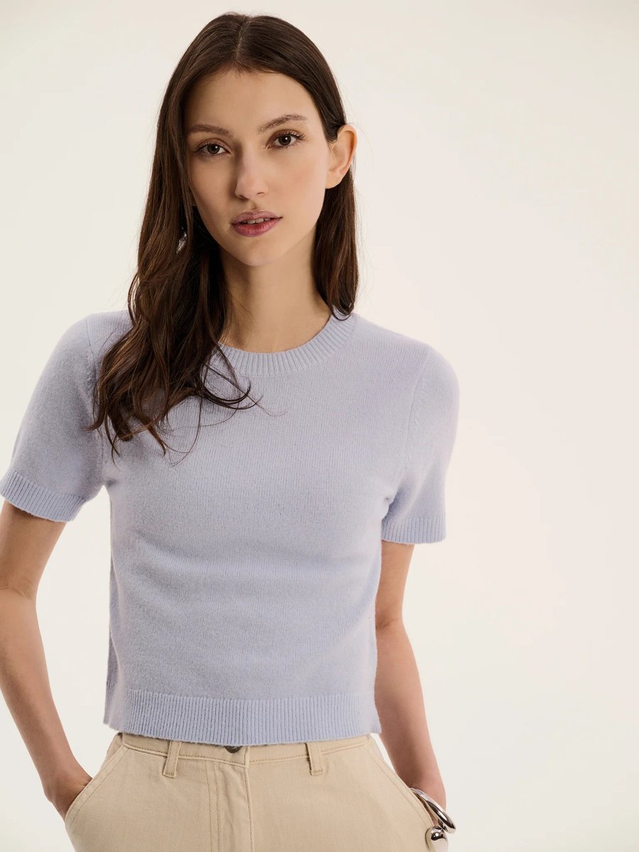 OMNES Lexi Top in Light Blue - 4