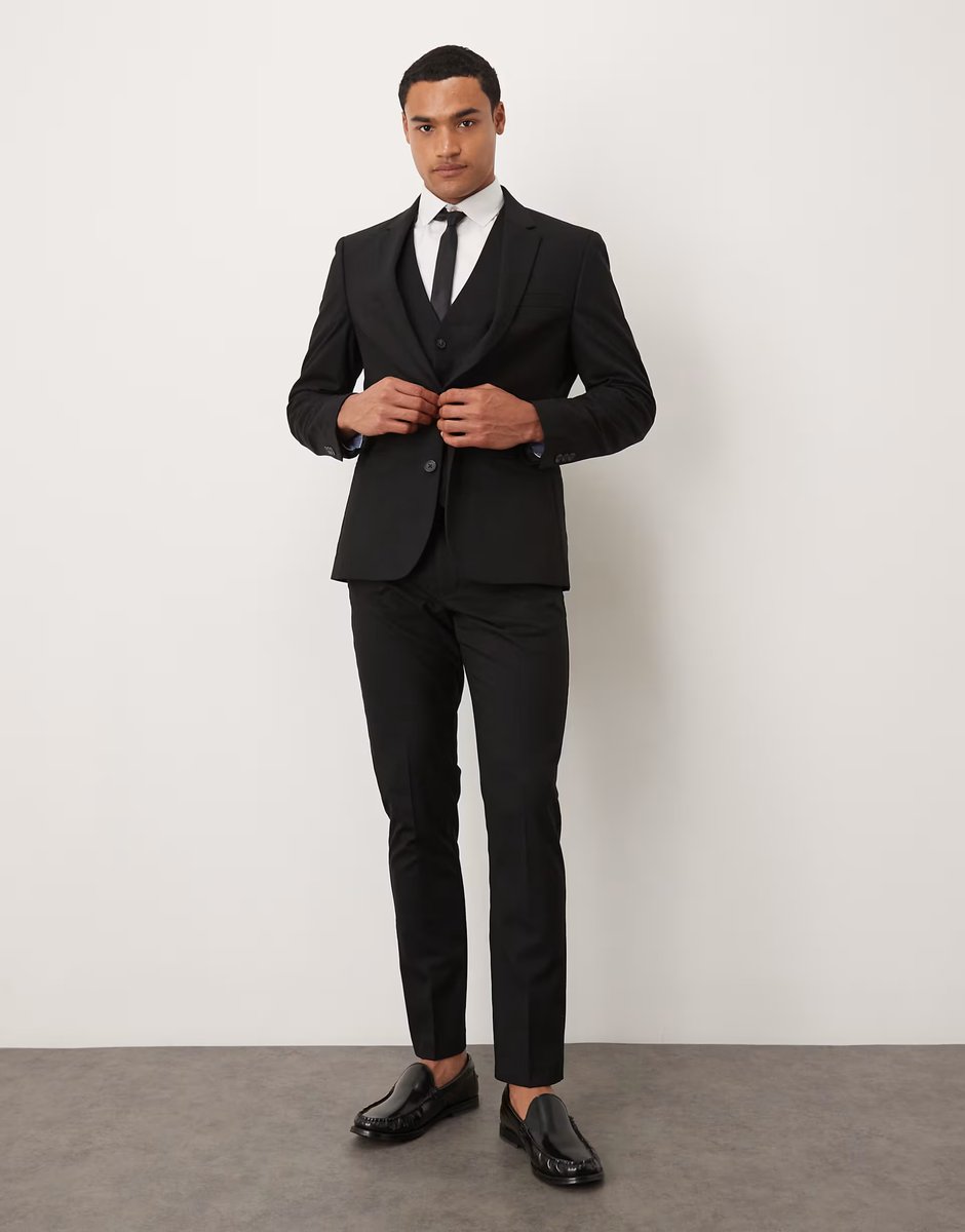 ASOS ASOS DESIGN new skinny suit jacket in black - 2