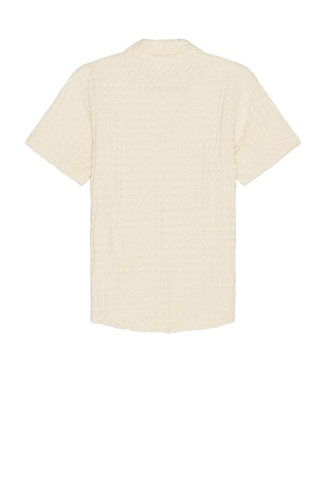 revolve Ecru Cuba Waffle Shirt - 2