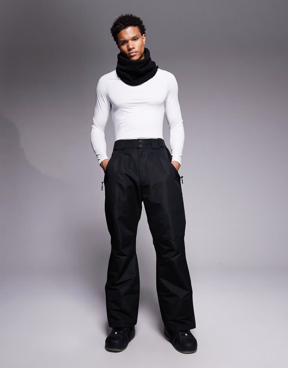 ASOS Threadbare ski trousers in black