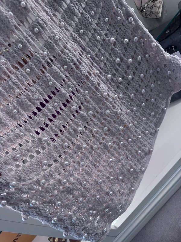 Asos luxe ASOS Luxe Crochet Beach Halterneck dress