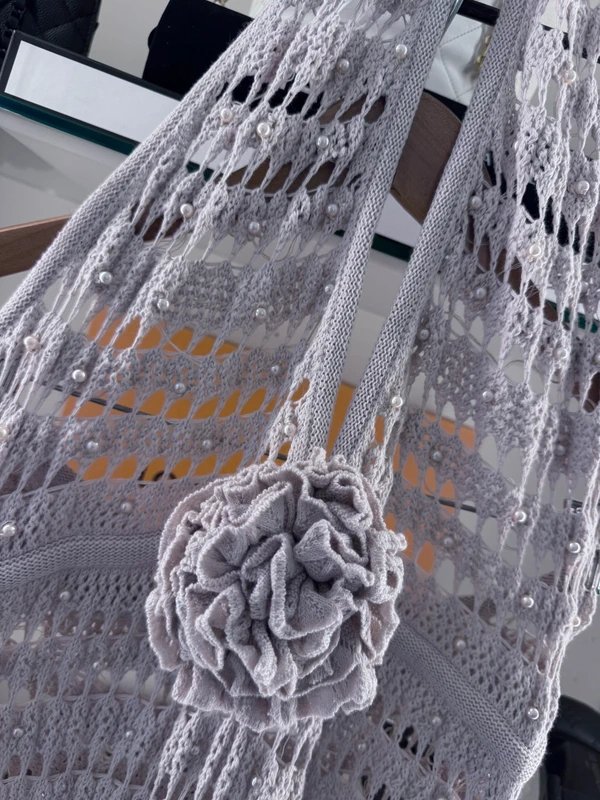 Asos luxe ASOS Luxe Crochet Beach Halterneck dress - 4