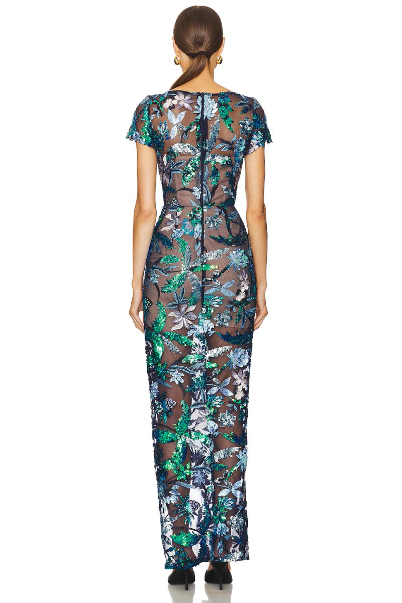 revolve Zinna Embroidered Gown - 3