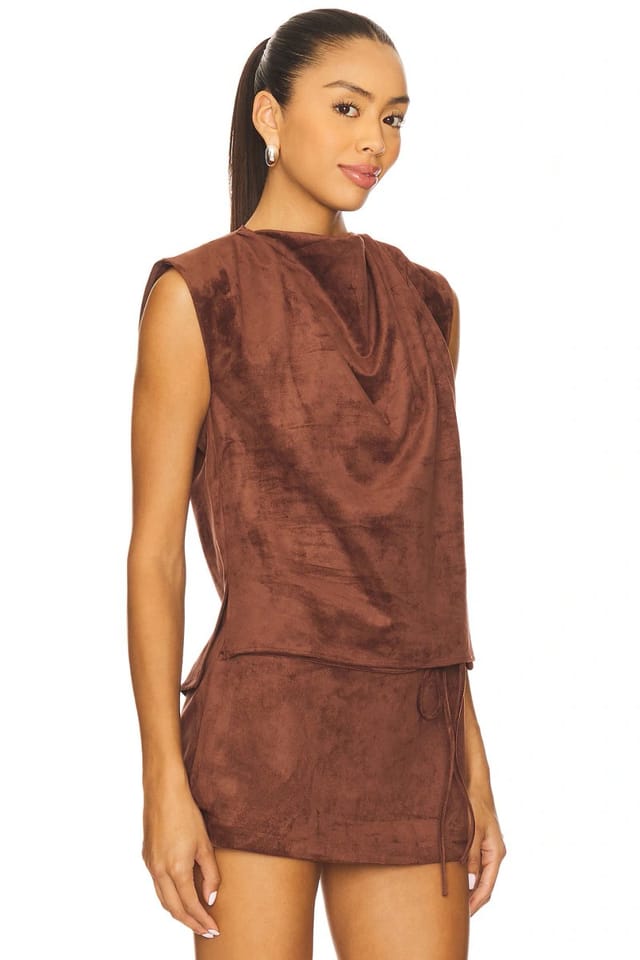 revolve x REVOLVE Freya Suede Top - 2
