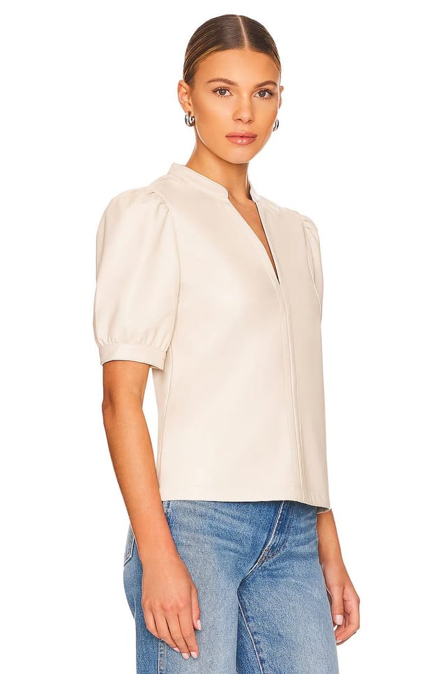 revolve Jane Faux Leather Top - 2