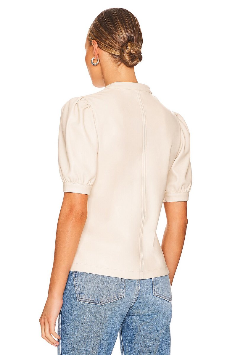 revolve Jane Faux Leather Top - 3