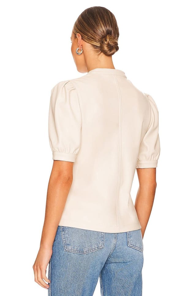 revolve Jane Faux Leather Top - 3