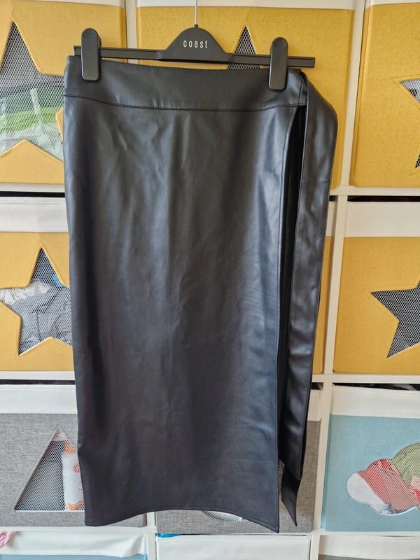 Never Fully Dressed Never fully dressed women's Black Vegan Leather Jaspre Skirt size 10 BNWT - 3