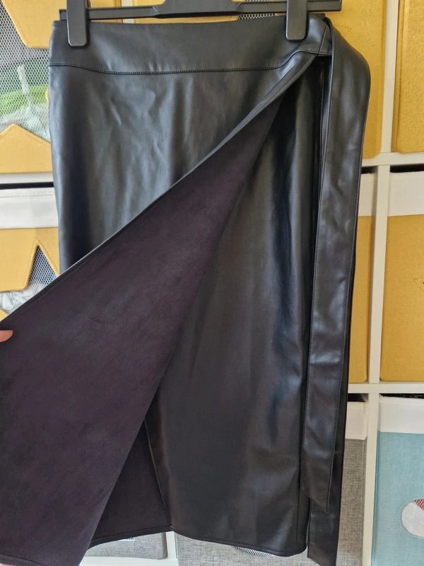 Never Fully Dressed Never fully dressed women's Black Vegan Leather Jaspre Skirt size 10 BNWT - 4