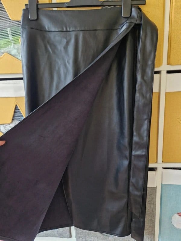 Never Fully Dressed Never fully dressed women's Black Vegan Leather Jaspre Skirt size 10 BNWT - 4