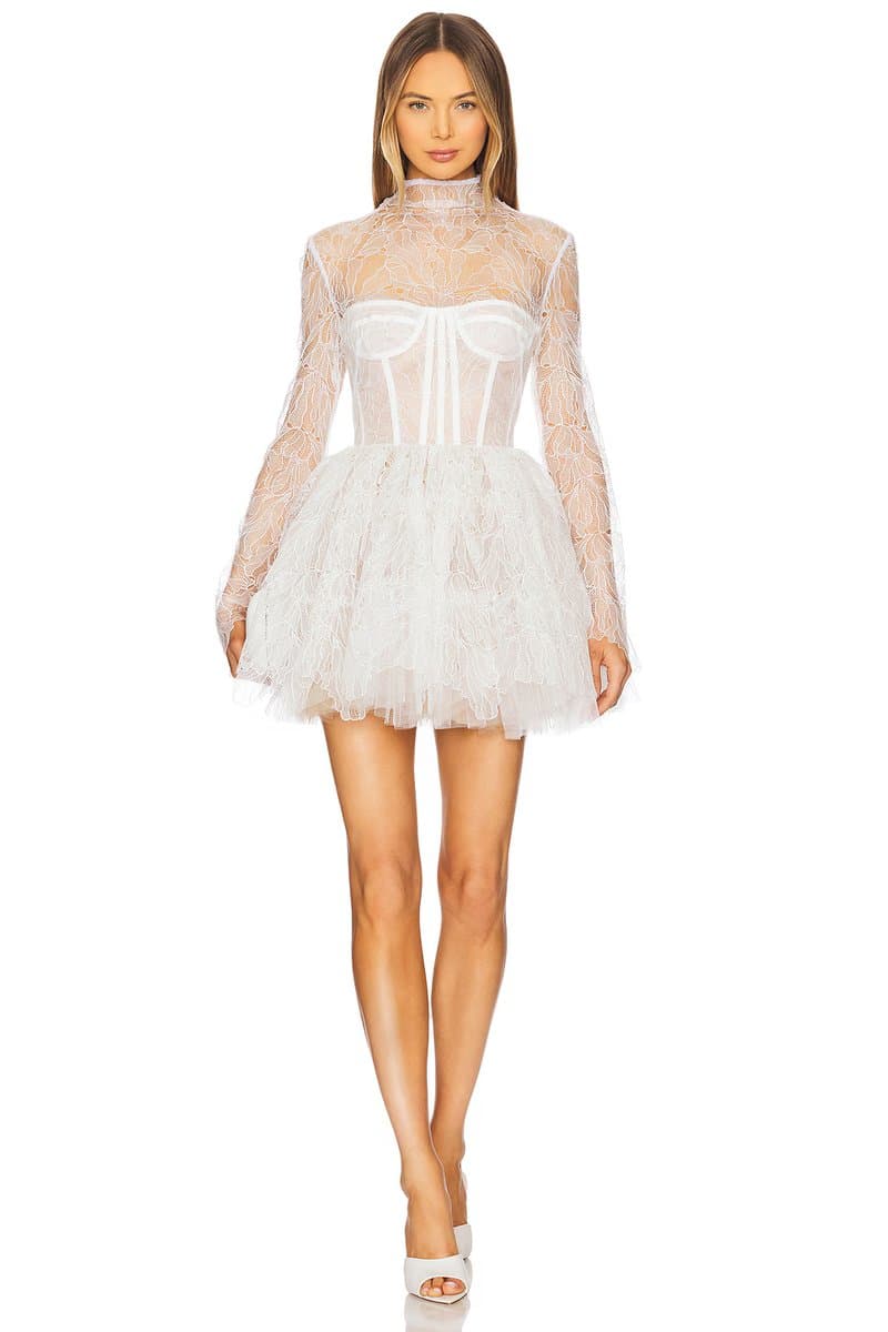 revolve Maraya Arabella Lace Mini Dress