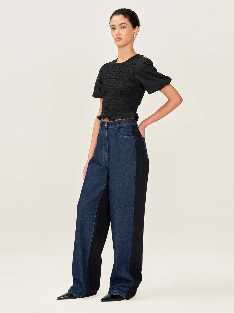 OMNES Eddie Jean in Dark Indigo Wash - 3