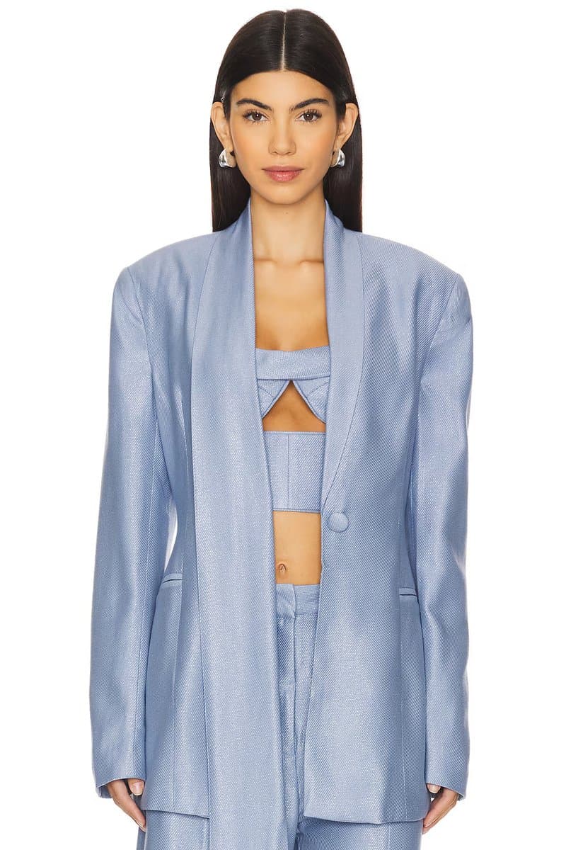 revolve revolve Elegant Gemini Jacket in Sky Blue