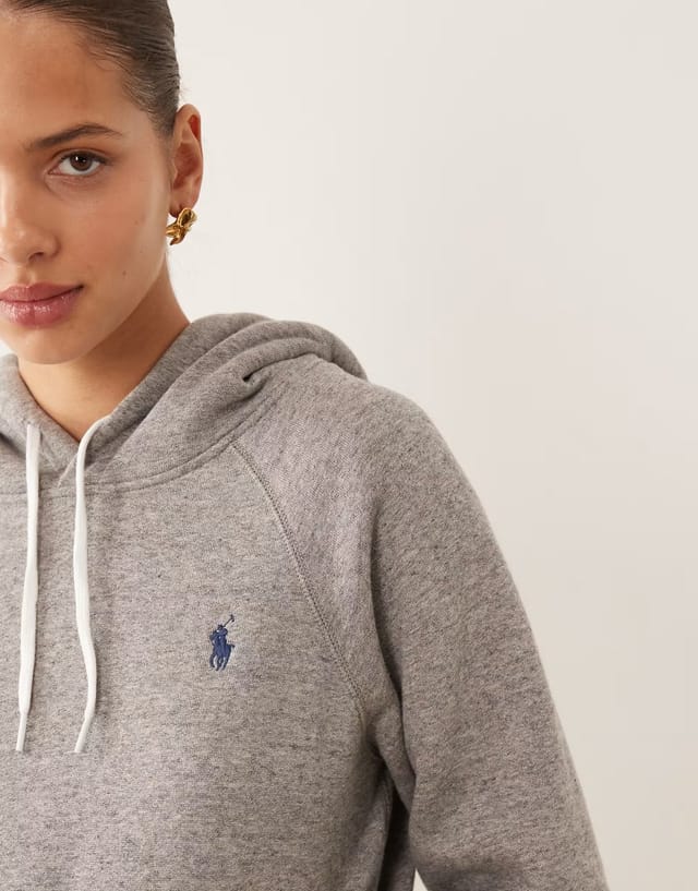 ASOS Polo Ralph Lauren icon logo hoodie in grey - 2