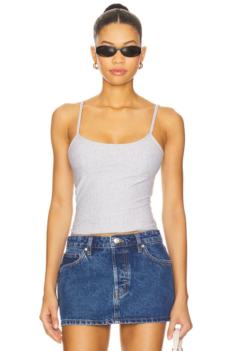 revolve revolve Carmin Cami Top in Grey Stripe