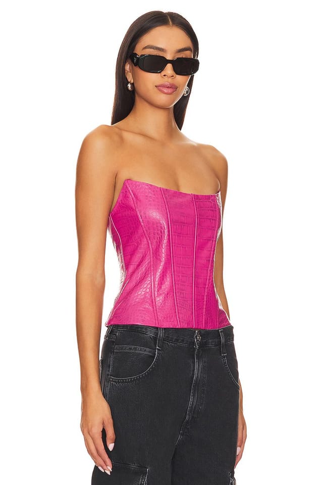 revolve Kaira Leather Top - 2