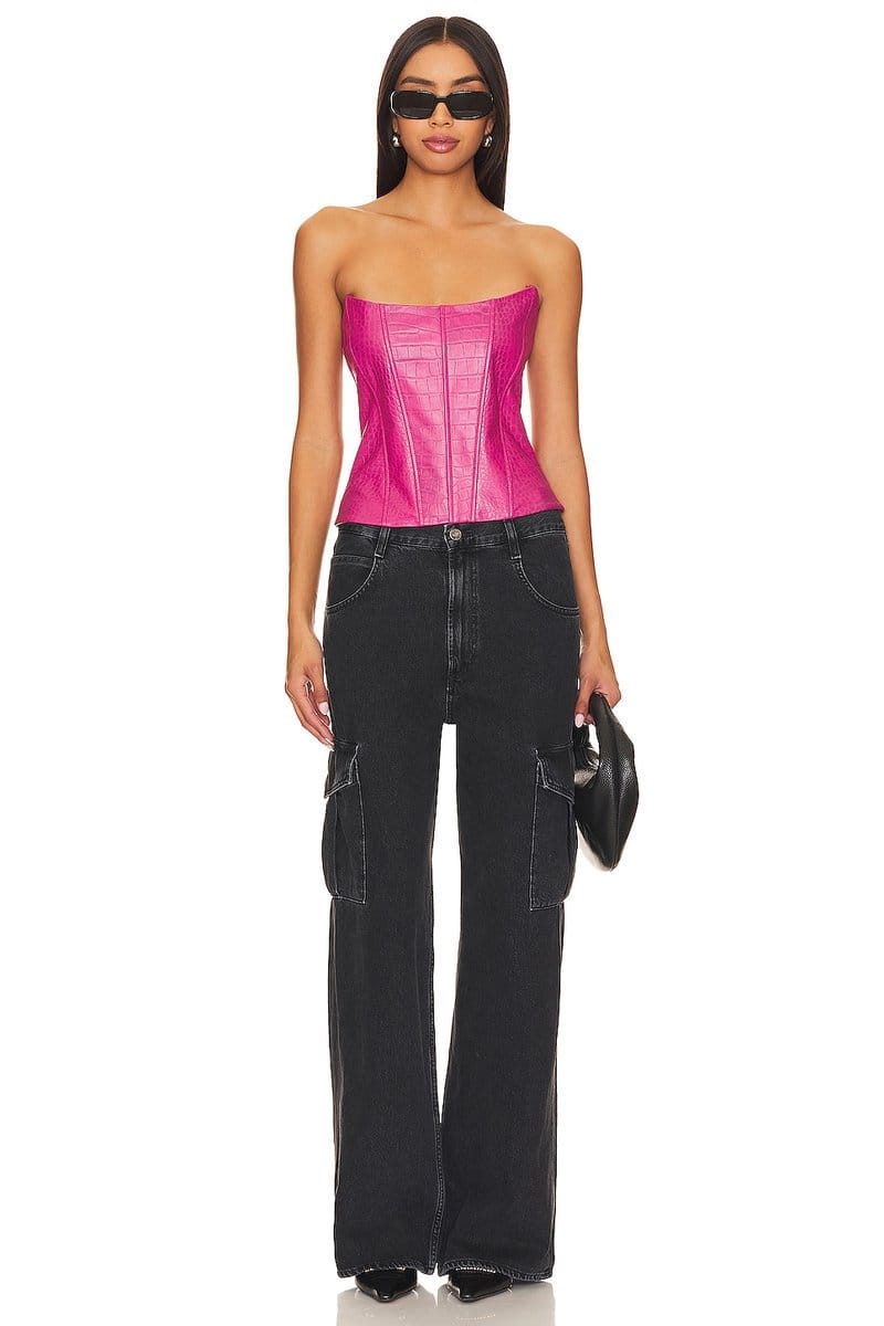 revolve Kaira Leather Top - 4