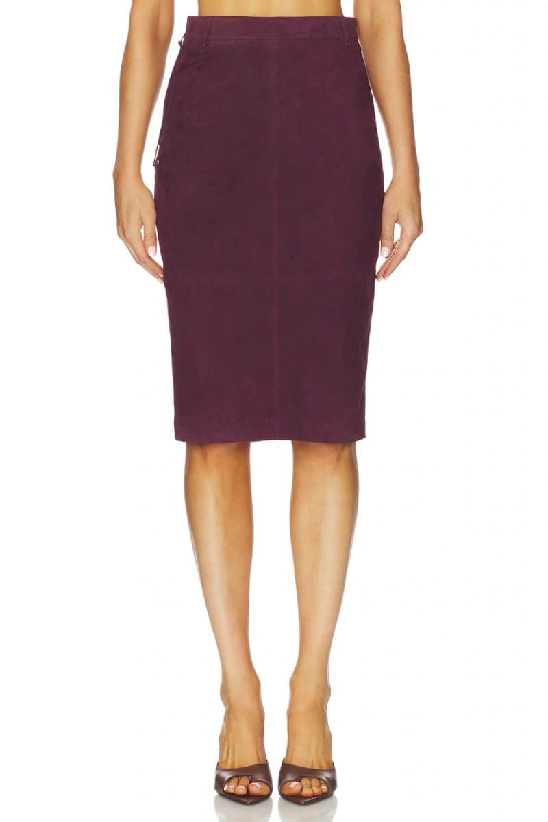 revolve Revolve Marcella Skirt in Bordeaux