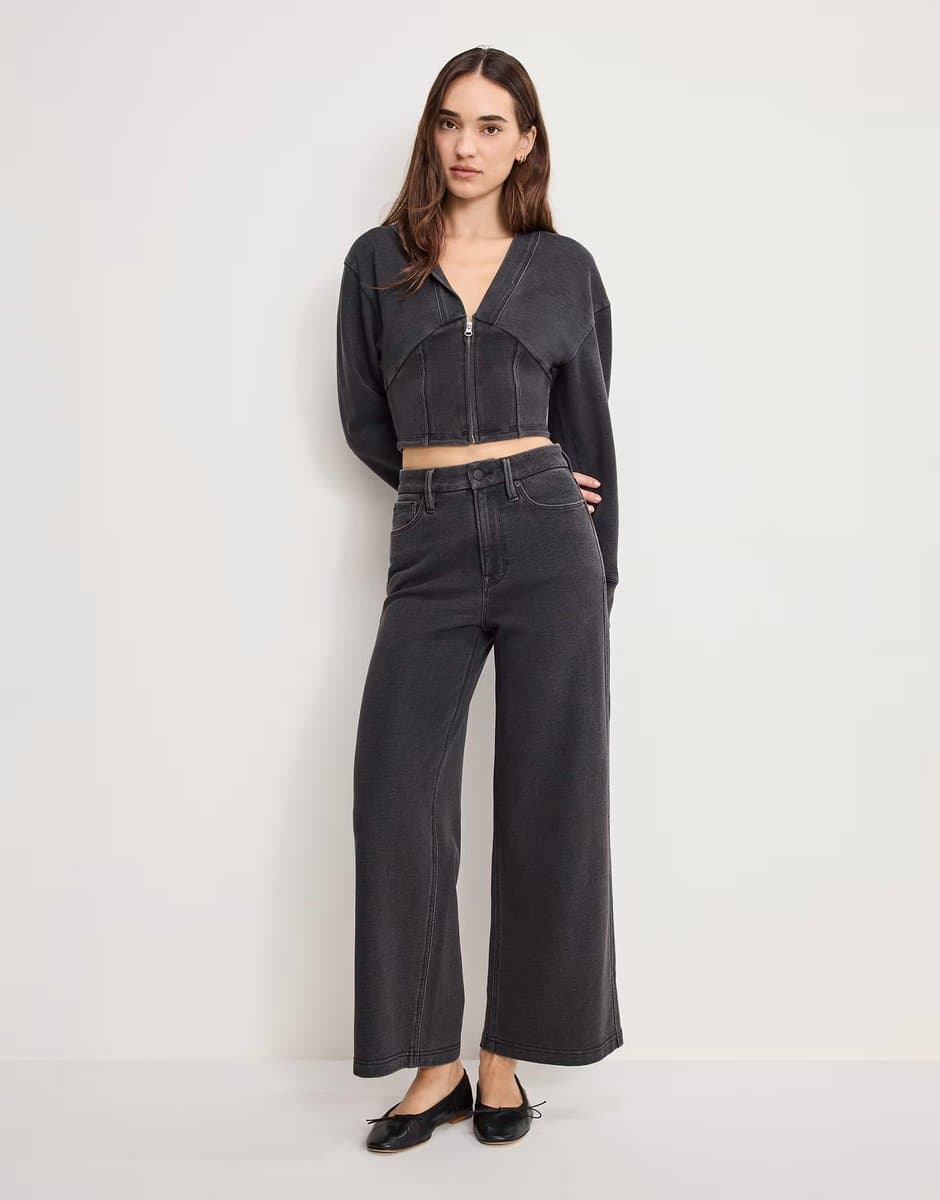ASOS Good American good standard straight  jeans co-ord in black - BLACK