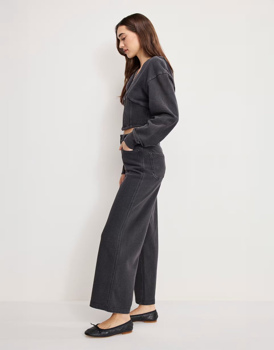 ASOS Good American good standard straight  jeans co-ord in black - BLACK - 3