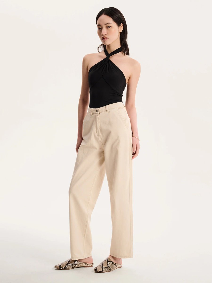 OMNES Nelson Halter Top in Black - 3