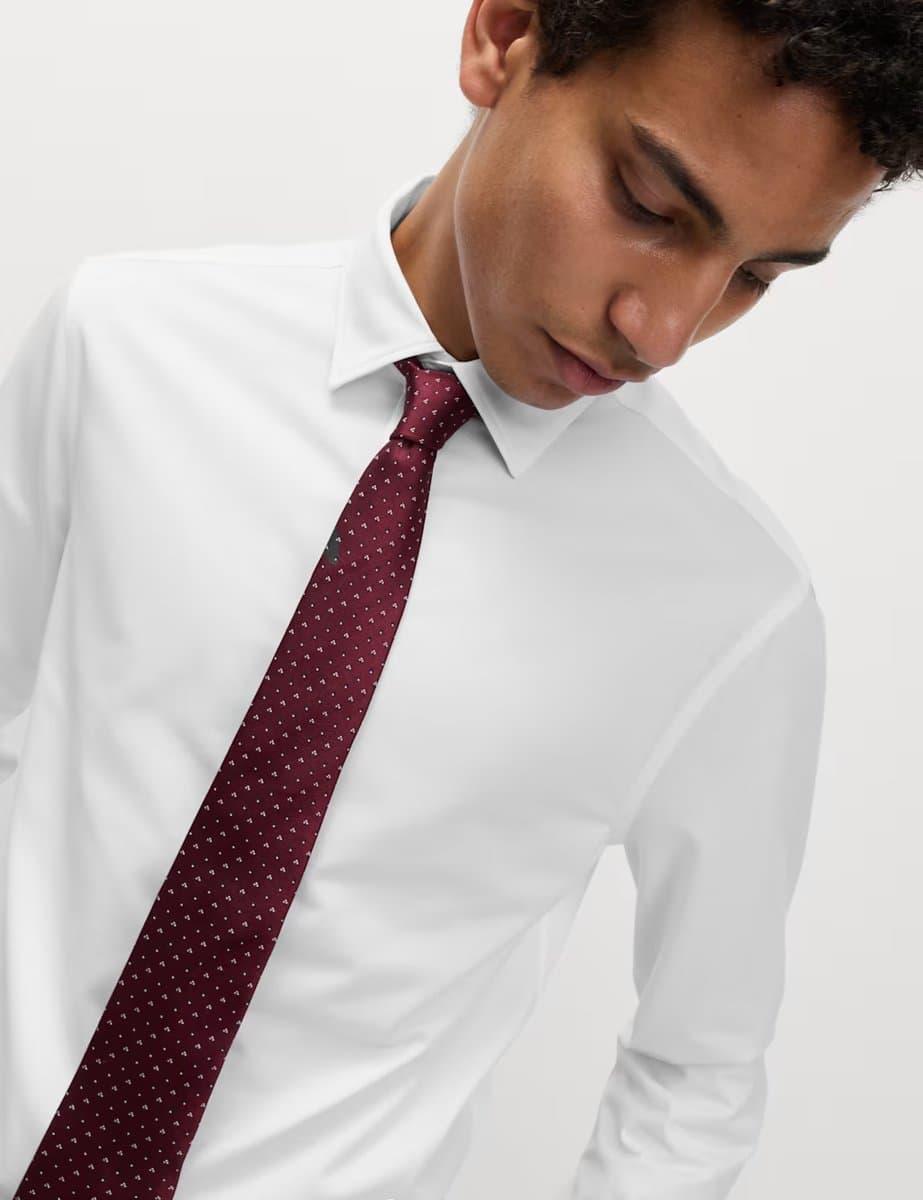 Marks & Spencer M&S Regular Fit Ultimate Jersey Shirt White