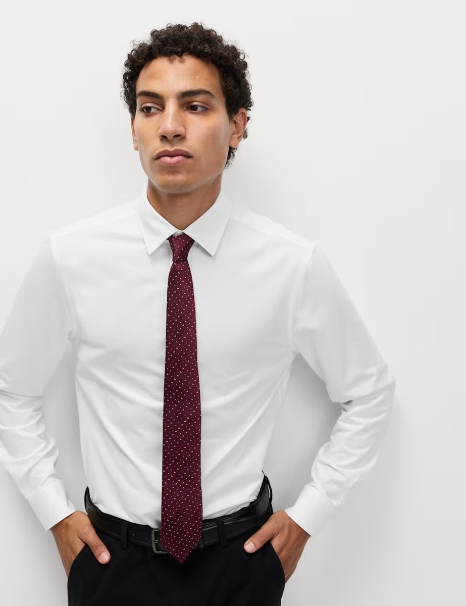 Marks & Spencer M&S Regular Fit Ultimate Jersey Shirt White - 3