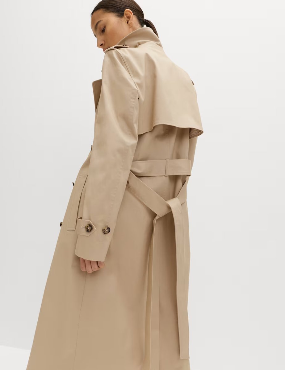 Marks & Spencer M&S Cotton Rich Trench Coat Neutral - 3