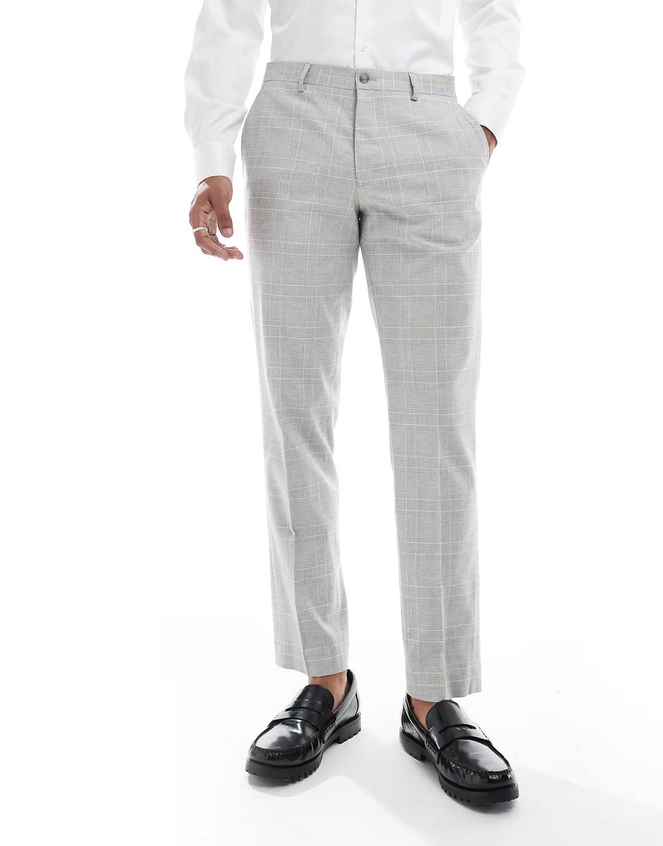 ASOS Jack & Jones Premium linen suit trousers in beige - 2