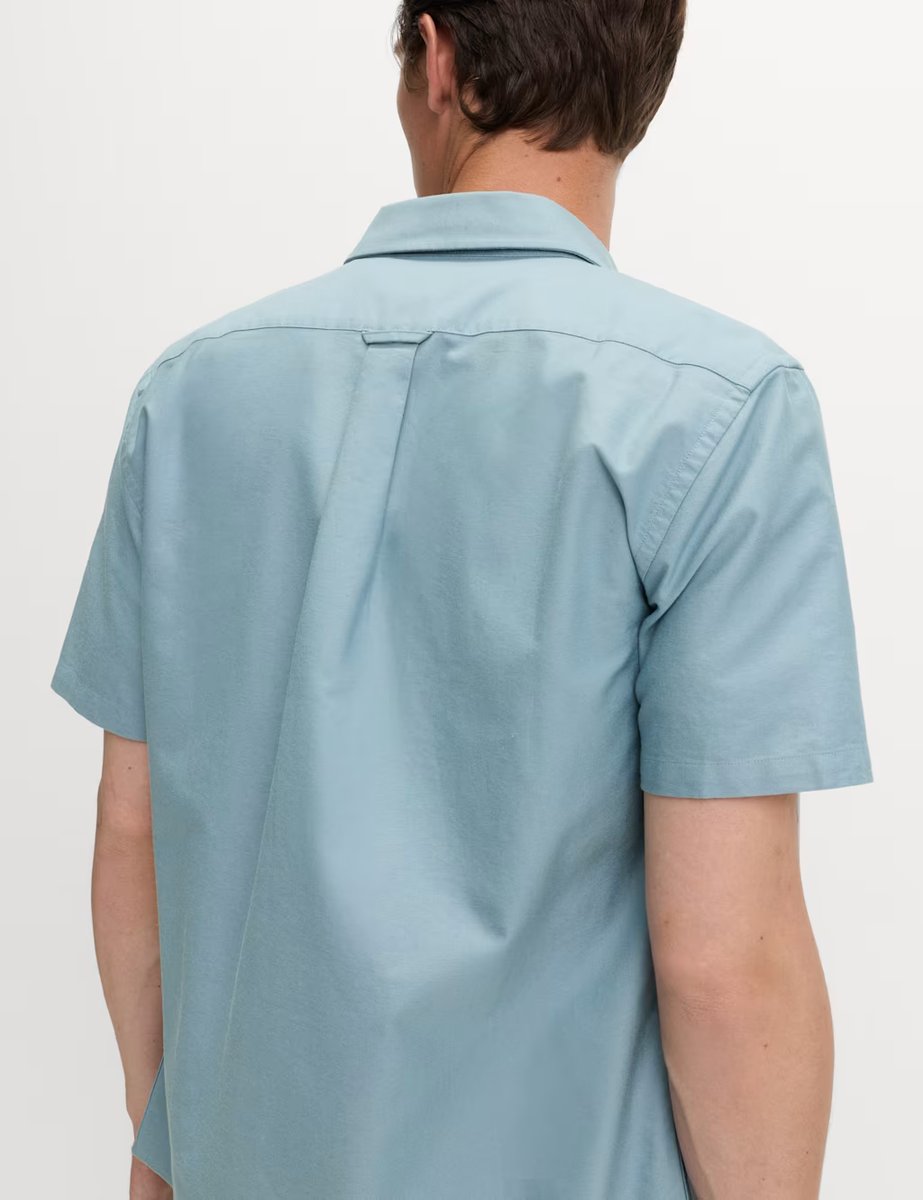 Marks & Spencer M&S Ultimate Pure Cotton Oxford Shirt Dark Slate - 3