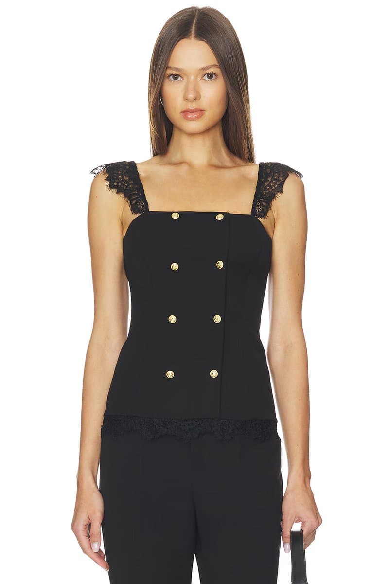 revolve Revolve CAMI NYC Corset Top in Black