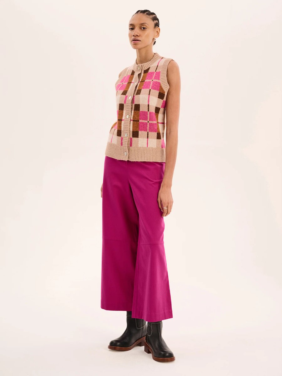 OMNES Tasmin Trouser in Magenta - 2