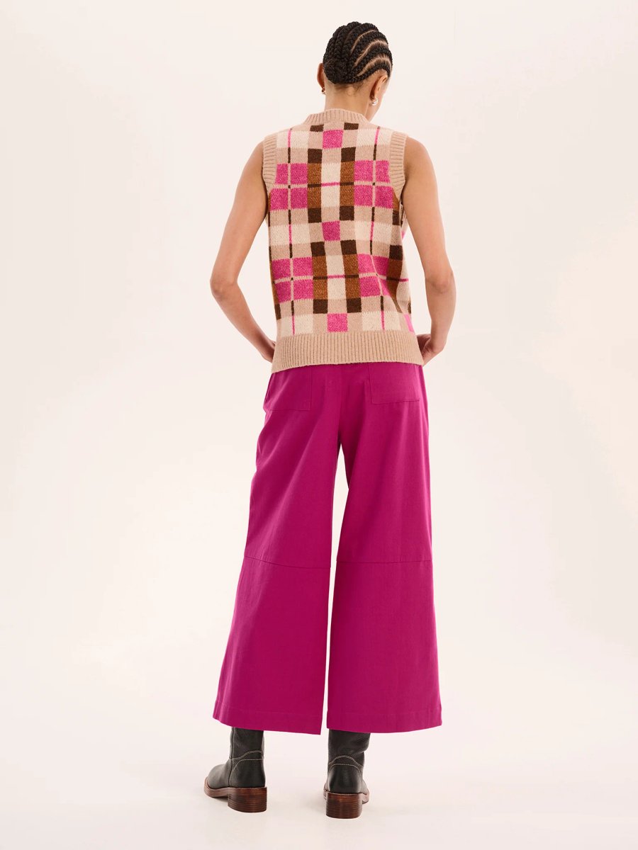 OMNES Tasmin Trouser in Magenta - 3