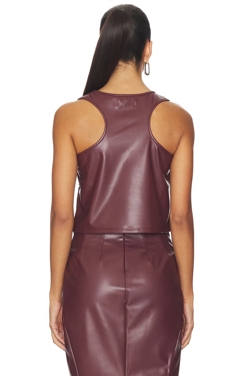 revolve Leather Tank Top - 3