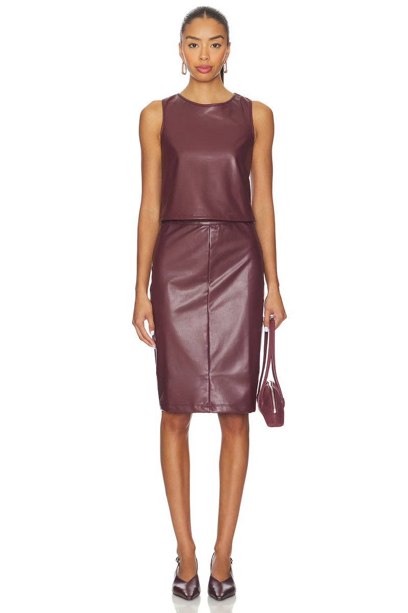 revolve Leather Tank Top - 4