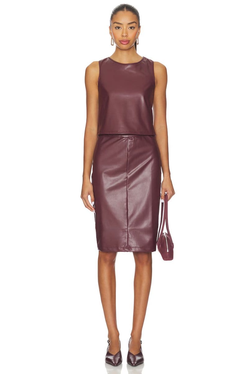 revolve Leather Tank Top - 4