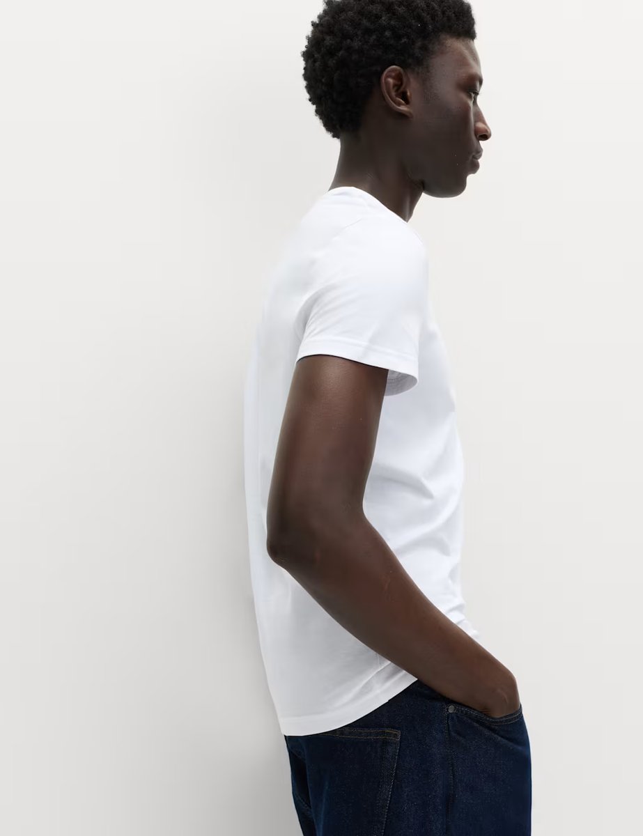 Marks & Spencer M&S 3pk Slim Fit T-Shirts White - 3