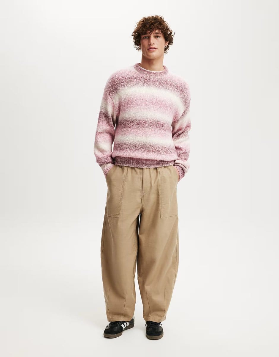 ASOS Cotton On super baggy ballon pants in tan - 1