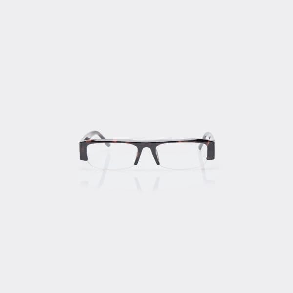 EGO Side Logo Clear Lense Rectangle Shaped Sunglasses In Leopard Print, Women's Size UK One Size - 2