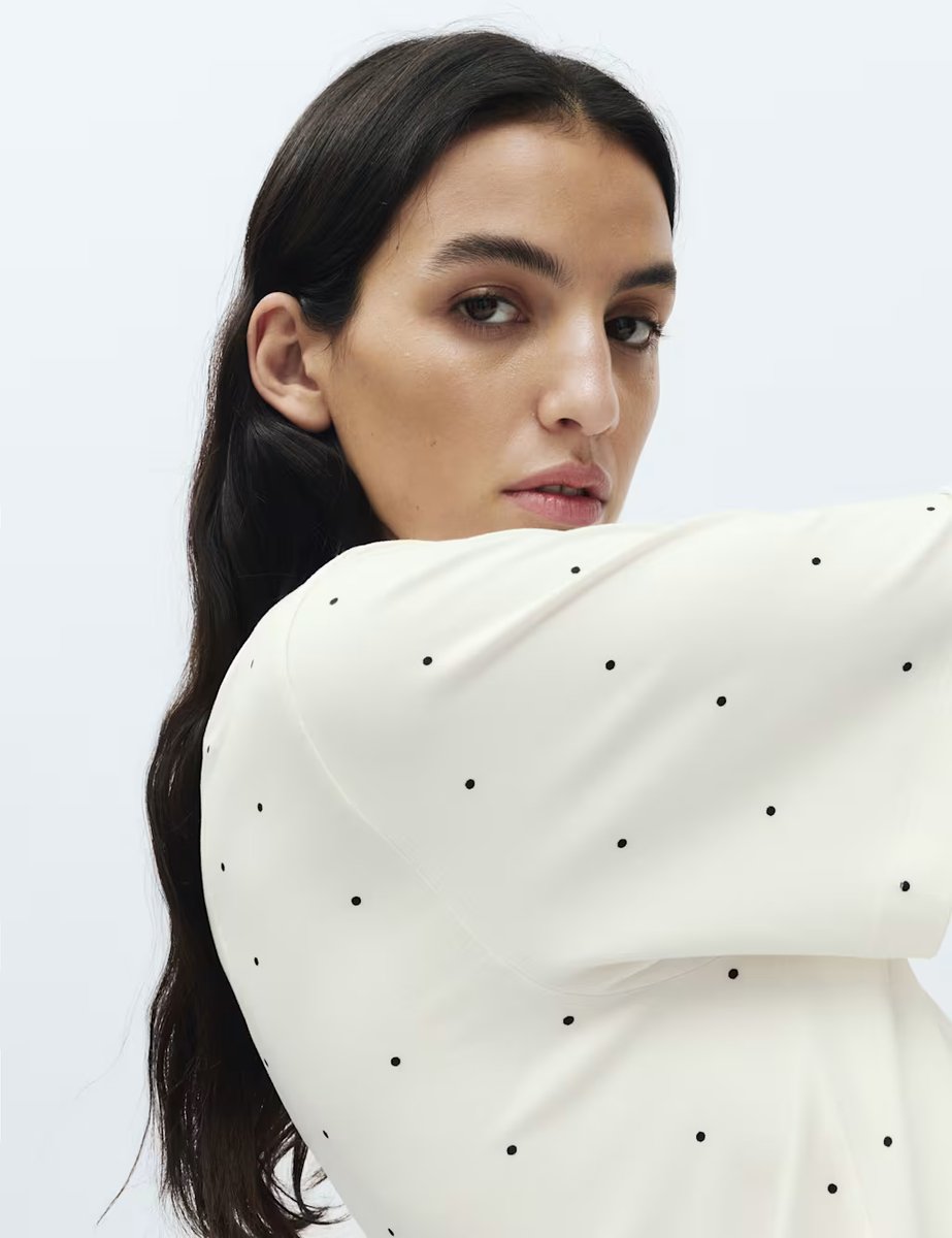 Marks & Spencer M&S Soft Touch Printed Revere Shortie Set Ivory Mix - 2