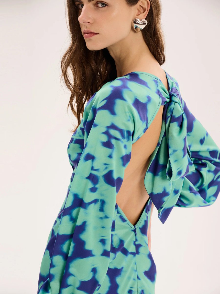 OMNES Joelle Dress in Blurred Floral - 4