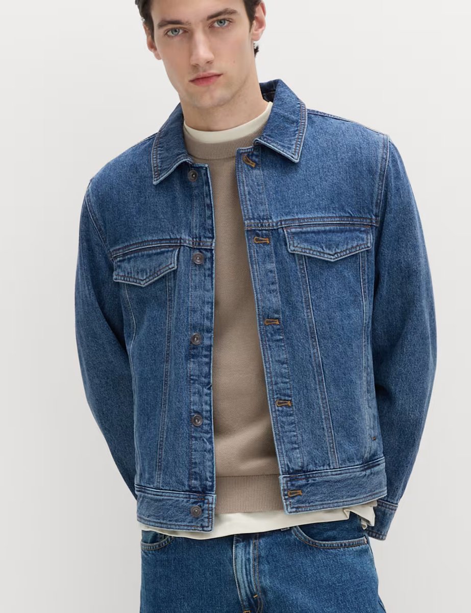 Marks & Spencer M&S Denim Trucker Jacket Med Blue Denim - 2