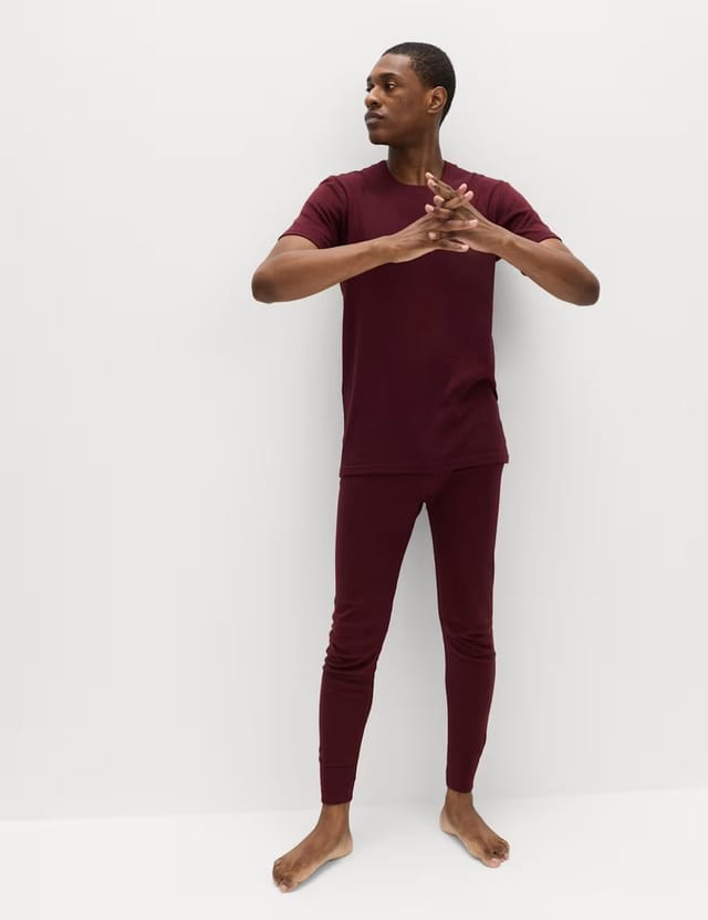 Marks & Spencer M&S Heatgen™ Medium Thermal Long Johns Burgundy - 2