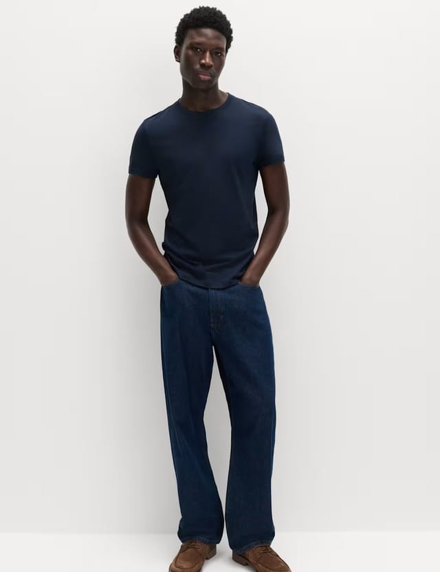 Marks & Spencer M&S 3pk Slim Fit T-Shirts Navy Mix - 2