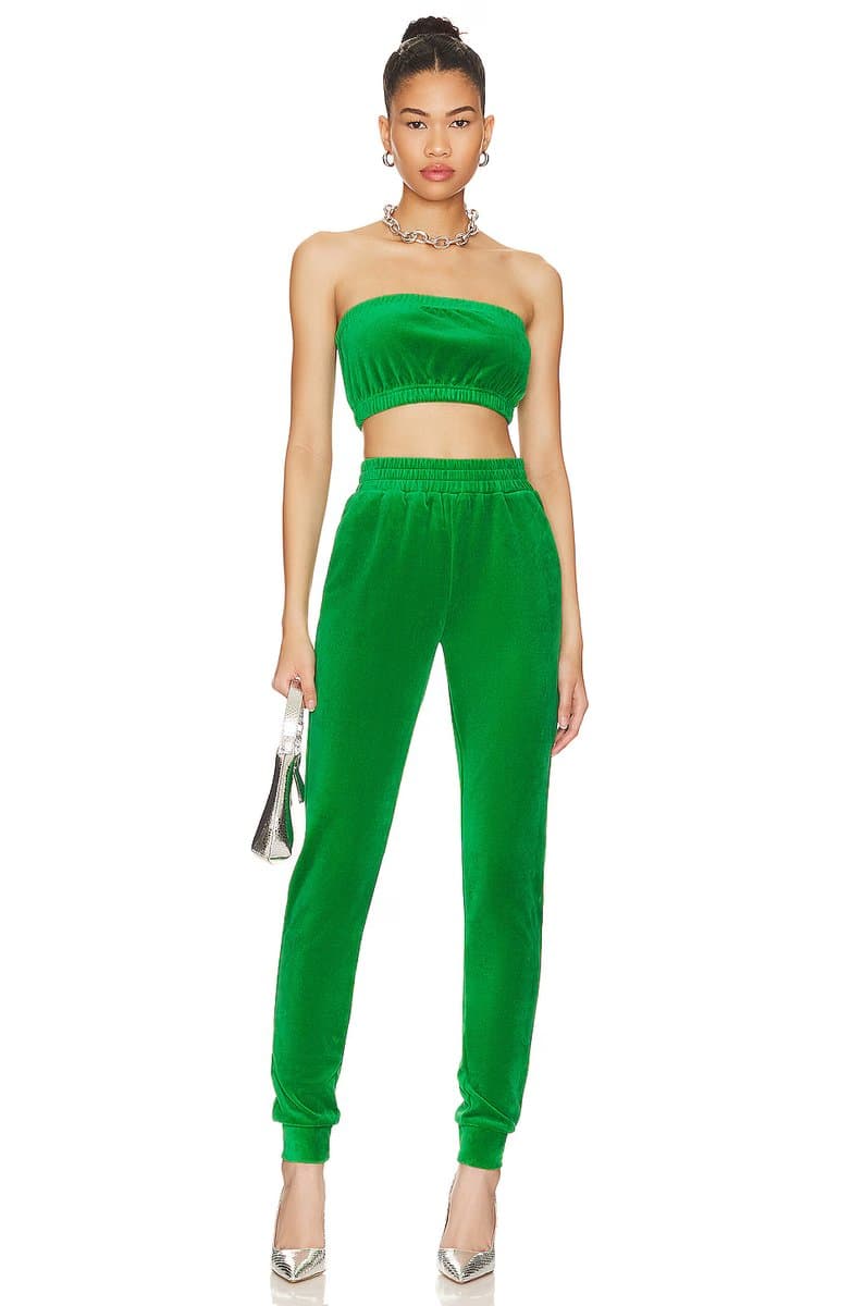 revolve Penelope Velour Pant Set